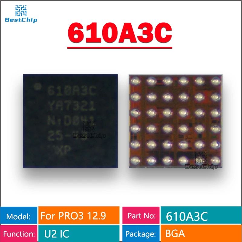 Новый оригинальный 610A3C USB зарядный IC для IPAD Pro3 11 12,9 3Gen A1980/A1876/A2013/U2/IC Pro 3