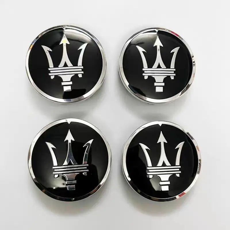 

Новые 60-миллиметровые центральные колпаки для колес автомобиля Maserati Granturismo Levante Ghibli Grancabrio Quattroporte GTS Q4 Coupe, украшение крышки ступицы