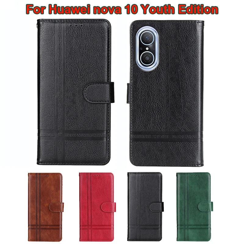 

Carcasa Para Huawei Nova 10 Youth Edition JLN-AL00 Case Original Book Leather Phone Cover de Huawei nova 9 SE JLN-LX1 Funda Etui