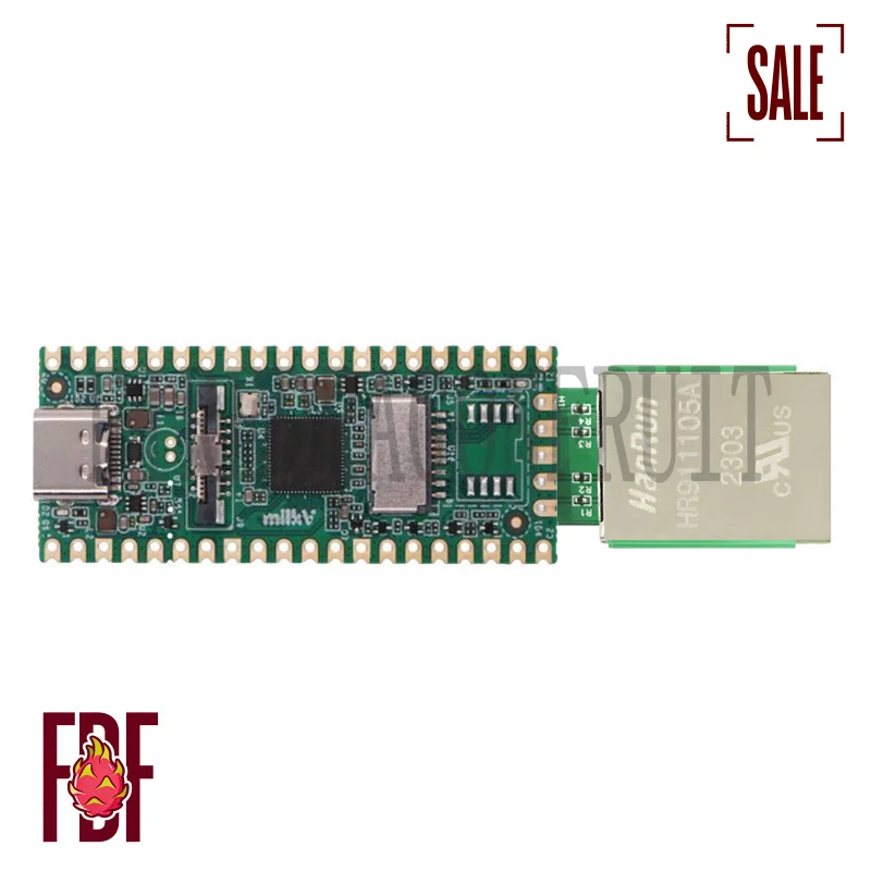 Фото Плата расширения LuckFox Pico Compatible Milk-V RJ45 с портом Ethernet 10/100 Мбит/с для проектов IoT №1