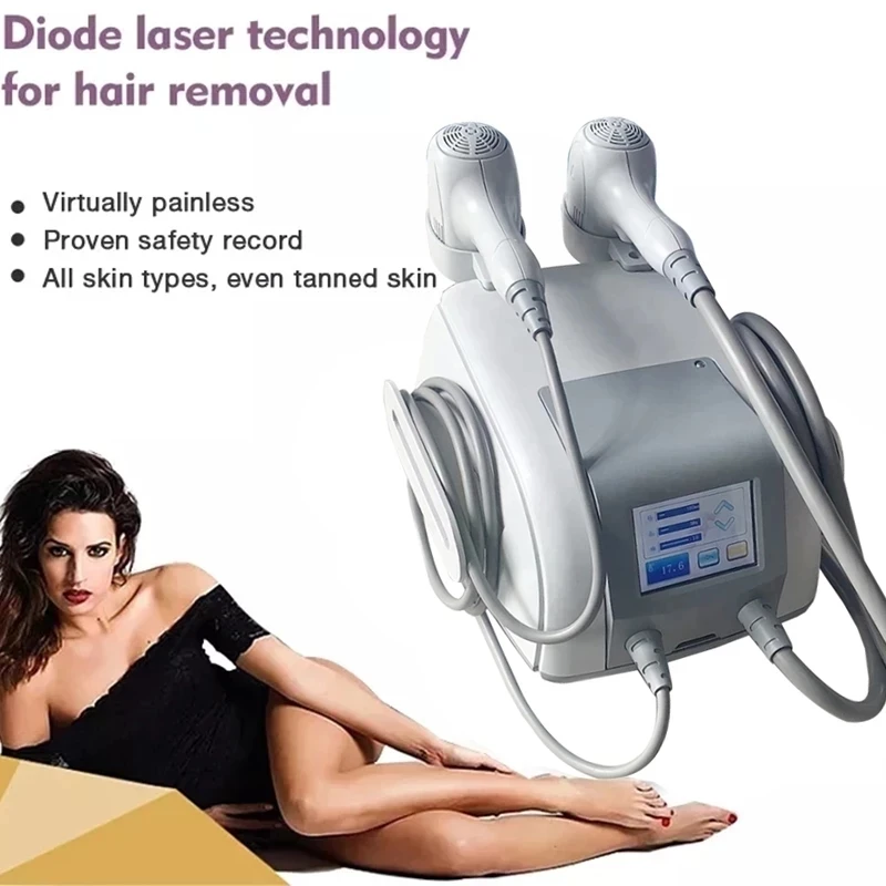 

808nm Diode Laser Ice 2 in 1 Hair Removal Machine Professional Compress Depilation Instrument Skin Care Beauty Epilator New
