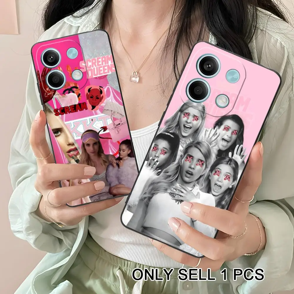 Фото Чехол для телефона Scream Queens для Xiaomi Redmi 15 14 13 12 A7 5 3 2 1 C Plus 4G 5G, мягкий противоударный чехол из ТПУ №1