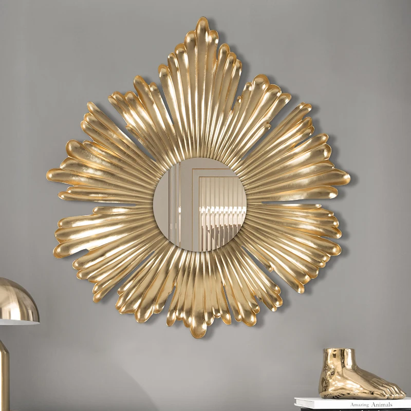 

Vintage Bedroom Mirror Aesthetic Irregular Antique Nordic Mirror Living Room Luxury Decoration Maison Decoration Home FY15XP