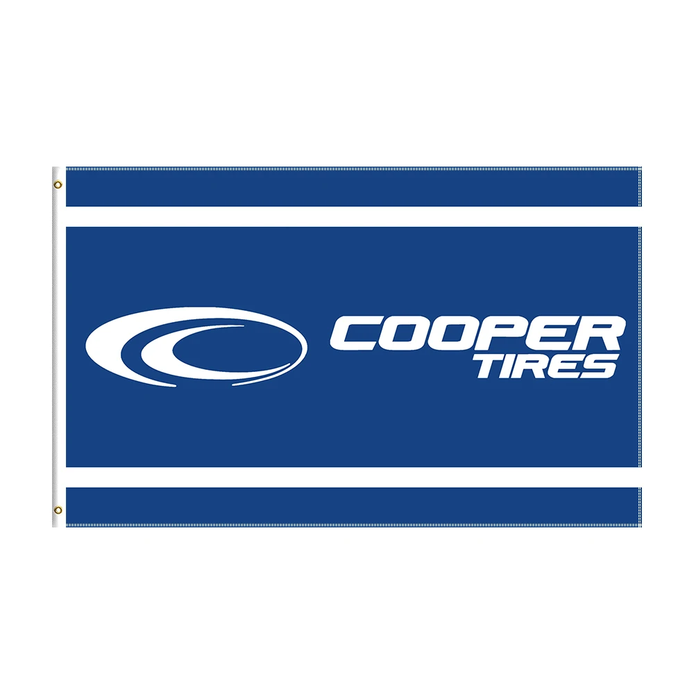 

3x5 Ft COOPERTIRESS Flag Polyester Printed Racing Car Banner For Decor
