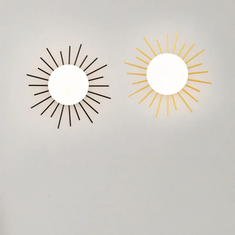 Современный светильник простые солнечные Настенные светильники для спальни