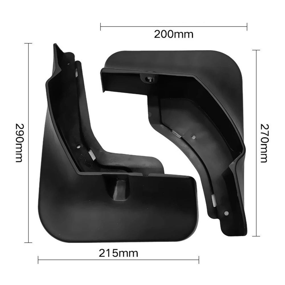 

Durable Exquisite High Quality Practical Brand New Mudguard 4Pcs For BYD SONG PLUS DMI EV 20-22 Front Rear Wheels