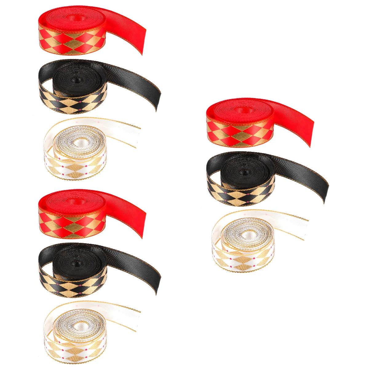 

Ribbon Wrapping Gift Flower Wired Wrap Diy Supplies Shimmer Farmhouse Bouquet Band Bronzing Print Packaging Wedding Party