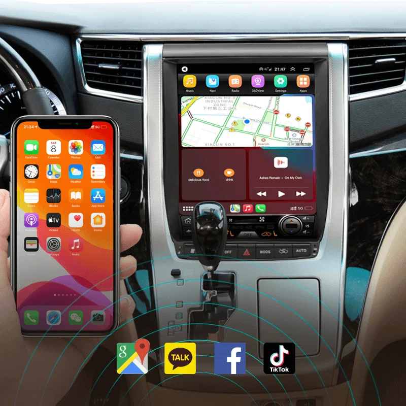 Автомобильная Мультимедийная система Toyota Alphard A20 2007-2014 с радио и GPS |