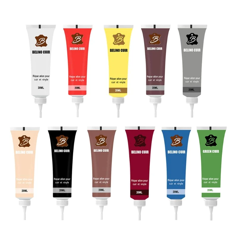 

11Colors Leather Repair Gel for Car Instrument Panel and Sofa Coats Refurbishing