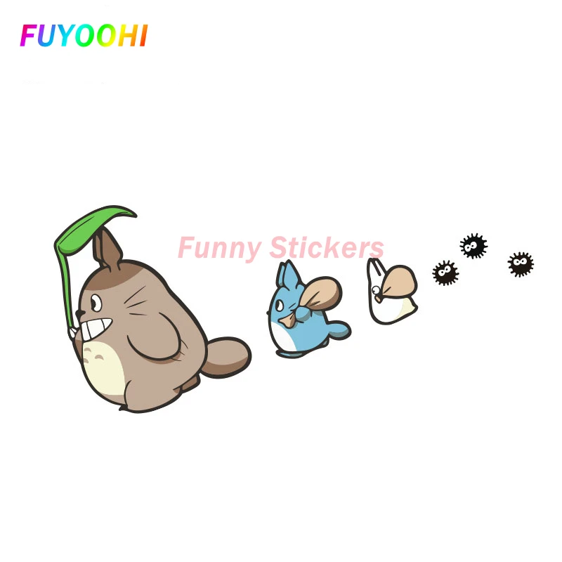 Смешная наклейка FUYOOHI s внешние аксессуары для Tonari No Totoro Автомобильная стильные