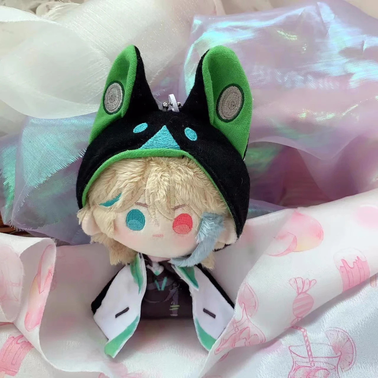 

Anime Vtuber Aza 12cm Pendant Keychain Toys Stuffed Plush Soft Doll a5643