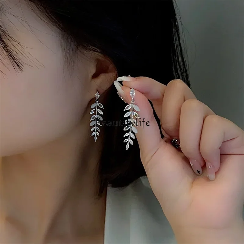 Серьги 925 изысканные высококачественные серьги с опалом Суперфея