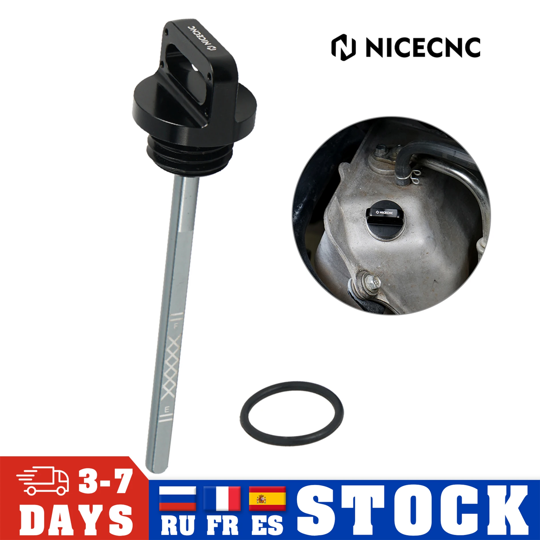 

For Yamaha Raptor 700 Oil Dipstick YFM700 YFM700R 2009-2019 Raptor 700R 660R YFM660R YFZ450 ATV Parts Aluminum