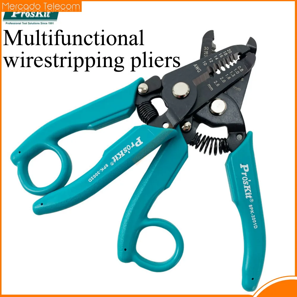 Высококачественные кусачки для зачистки электронных проводов Pro'sKit 8PK-3001D 8PK-3002D