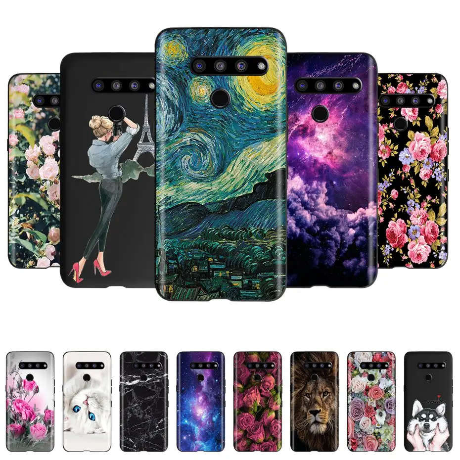 Фото Модный чехол для LG V50 ThinQ 5G, Мягкий Силиконовый ТПУ чехол для телефона LG V50S ThinQ 5G V50 50S V500N V450 V510N, чехол №1