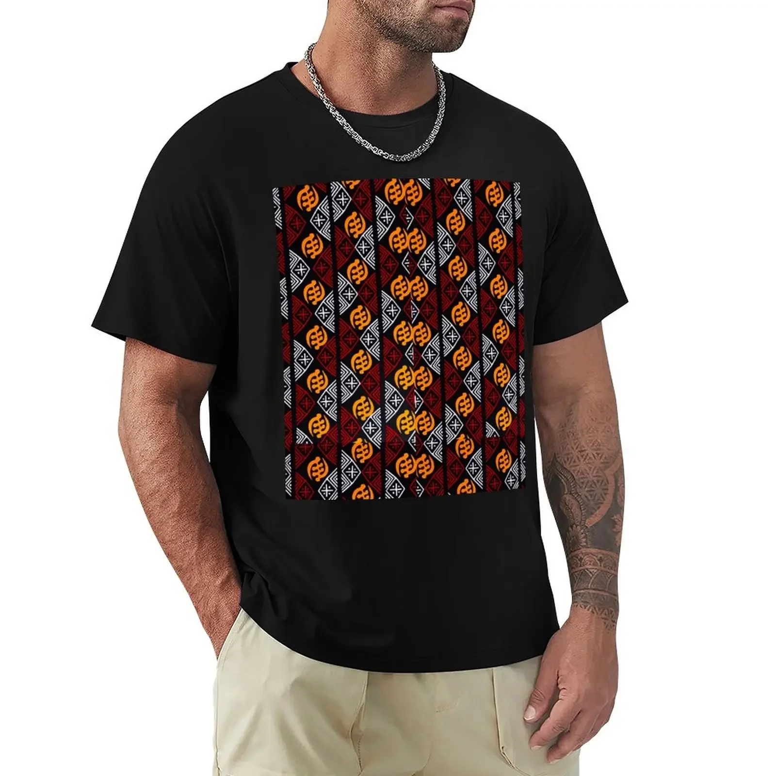 GYE NYAME CLOTH WITH BOGOLAN SYMBOLS футболка заготовки быстросохнущие аниме фигурки спортивные