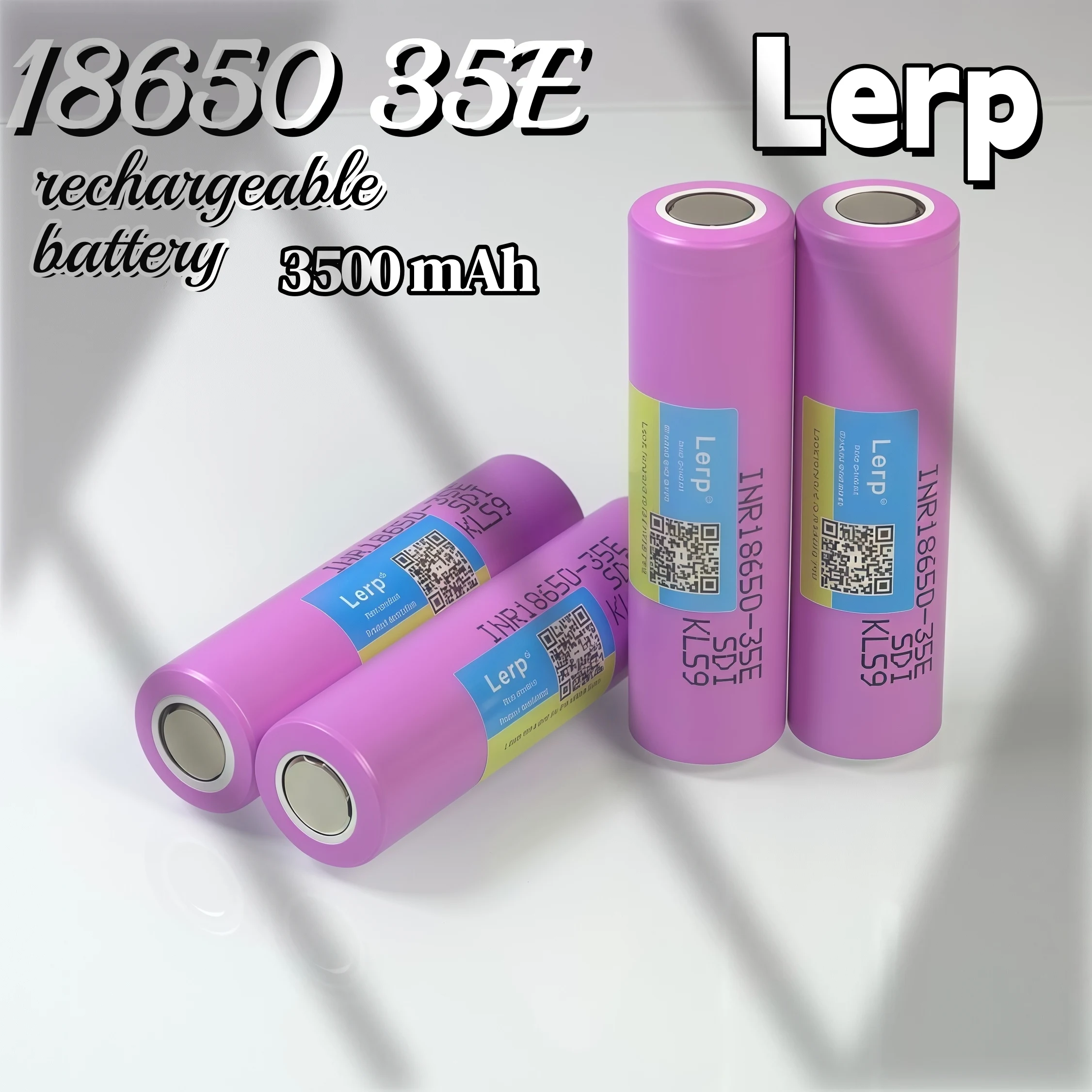 Lerp ICR18650 35E 3,7 В 3500 мАч Аккумуляторная батарея — 100% подлинная для фонариков, портативной электроники и устройств для ежедневного использования (art.: 3920d45b4fa35) - 3920d45b4fa35