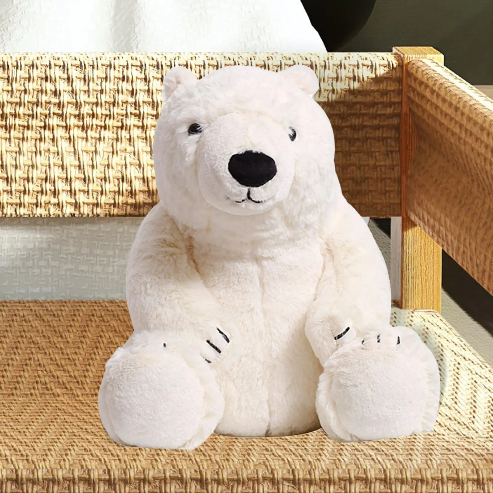 

Simulation Polar Bear Plush Toy Plush Pillow Doll Toy for Home Decoration