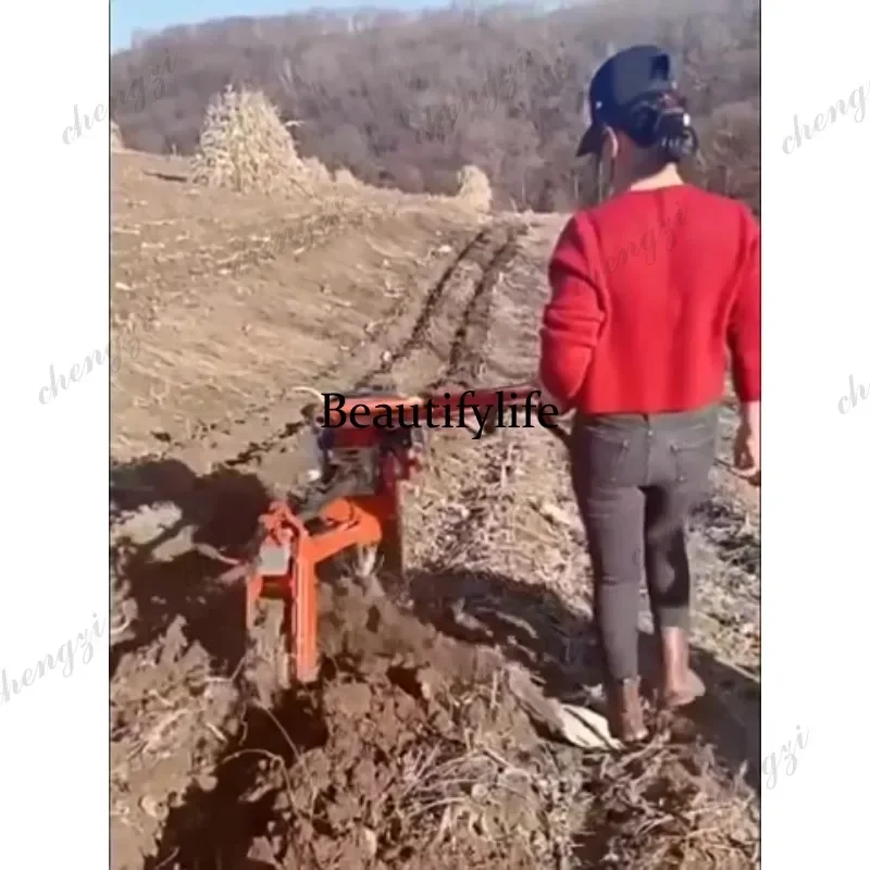 Фото Многофункциональный осциллирующий садовый инструмент M138: Новый дизельный микрокультиватор с двойным приводом для нарезки борозд и формирования грядок №5
