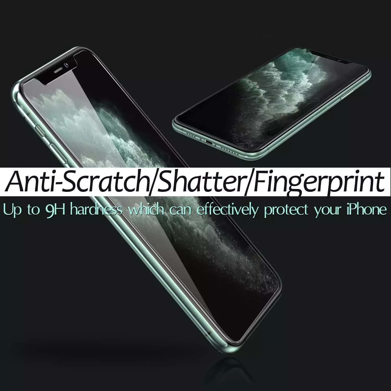 9H Rear Glass 2 in 1 Tempered Glass Screen Protector for iPhone 11 Pro Max 11Pro 5.8 6.1 6.5 Inch Front and Back Protective Film