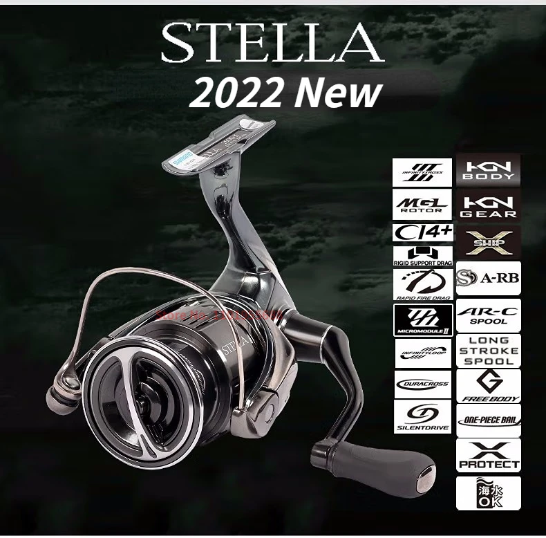 

Оригинальная рыболовная спиннинговая катушка SHIMANO 2022 STELLA 2500S 2500HG C3000 4000 C5000XG X-ship для морской воды