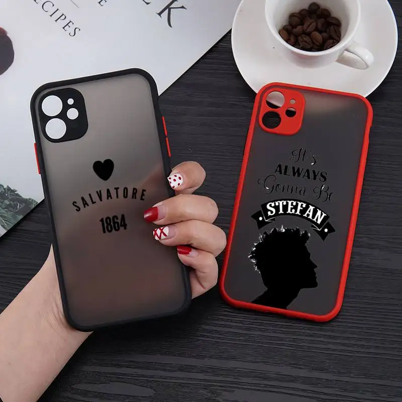 

The Vampire Diaries TV series Phone Case matte transparent For iphone 7 8 11 12 13 plus mini x xs xr pro max cover