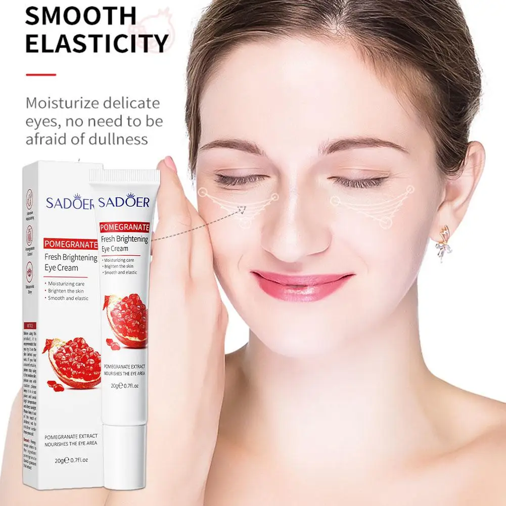 

20g Pomegranate Fresh Brightening Eye Cream Moisturizing Under Dry Circles Anti-wrinkles Improving Eyes Cream And Eye Dark B9A3