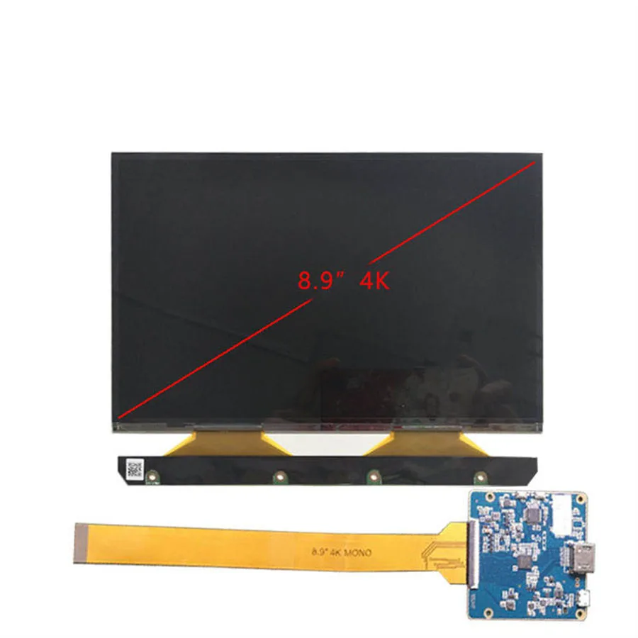 8.9 Inch 4k Monochrome LCD Screen For Anycubic Photon Mono X Kelant s500 4K mono LCD Mipi Driver Board 3d Printer Display images - 6