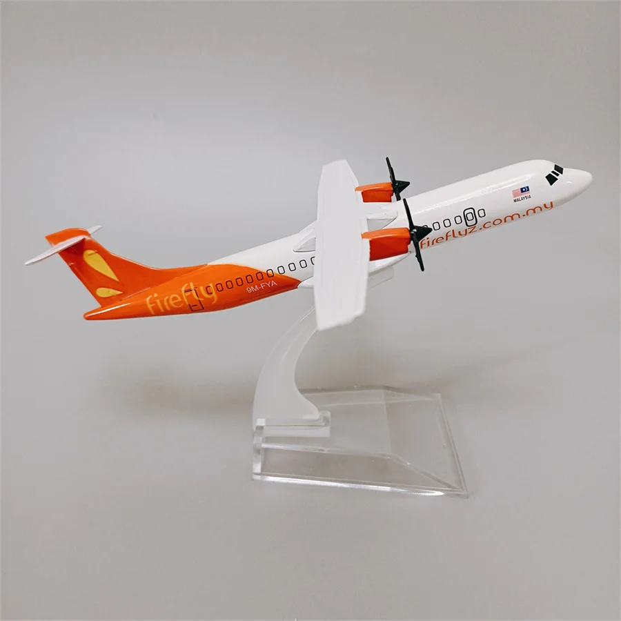 

15cm AIR Malaysia Firefly ATR72-600 ATR Airlines Airplane Model Airways Alloy Metal Model Plane Diecast Aircraft with Propellers