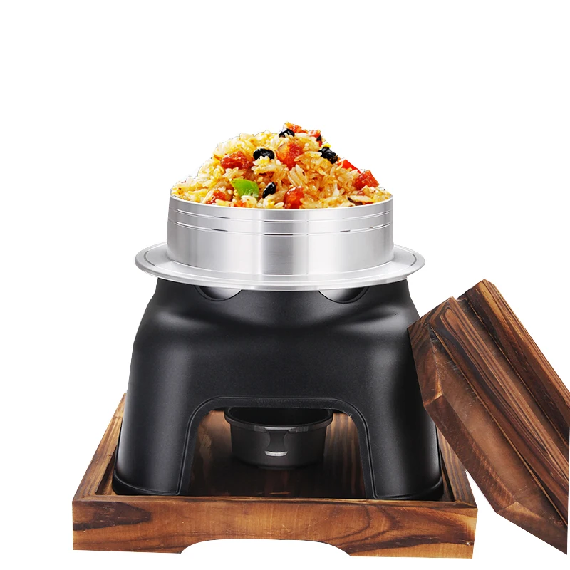 

Japanese Style Rice Cooker Alcohol Stove Portable Steaming Rice Cooking Oolong Pot Camping Outdoor Rice Cooking Food Cooker