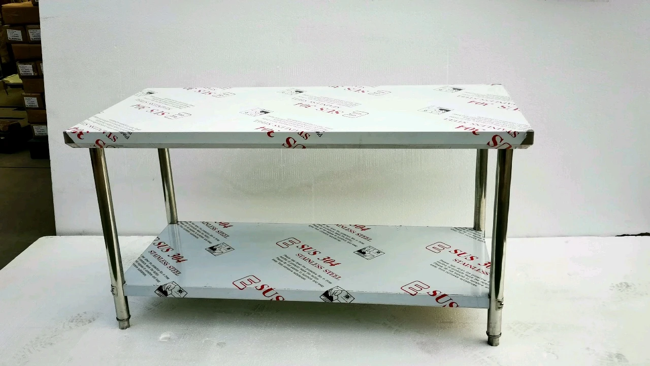 

Guanbai Prep Work Bench Table Kitchen Shelf Restaurant Stainless Steel Table Stainless Steel Flat Top Kitchen Table