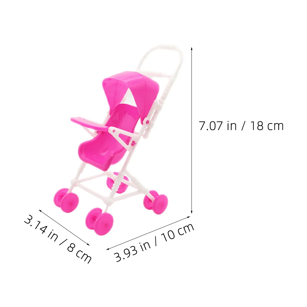 2 шт. имитация коляски детская коляска мини-игровой дом аксессуары пластик