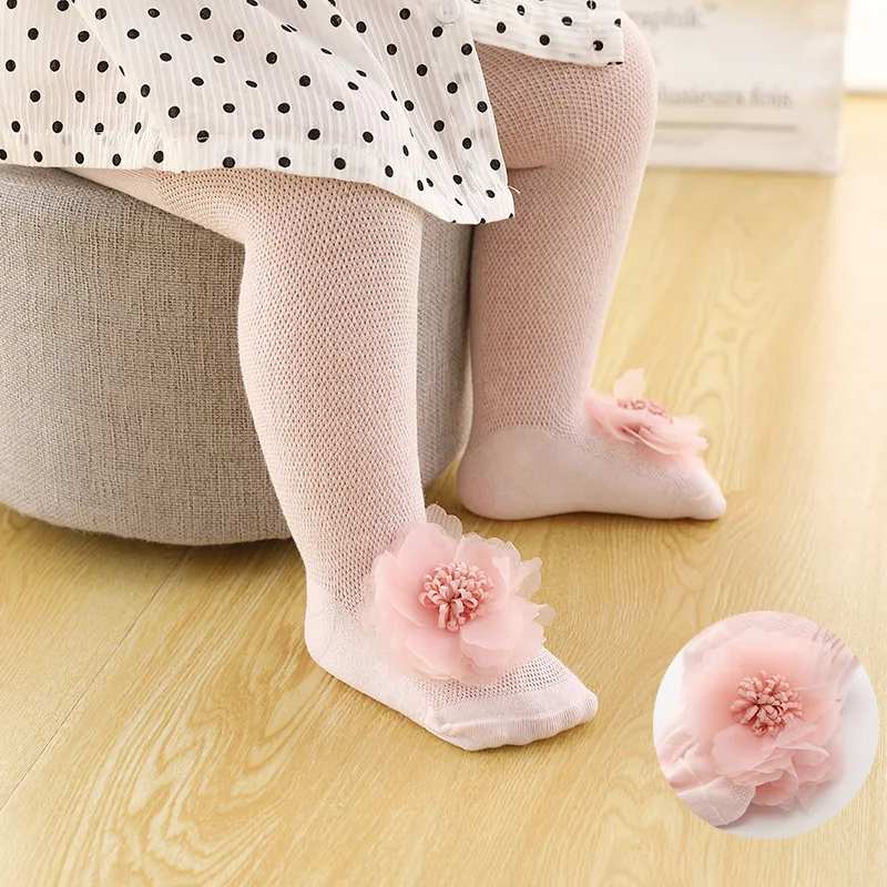 

Spring Summer Autumn Mesh Thin Infant Baby Pantyhose Kids Girls Princess Lace Tights Cute Bow Children Stockings Soft Hosiery