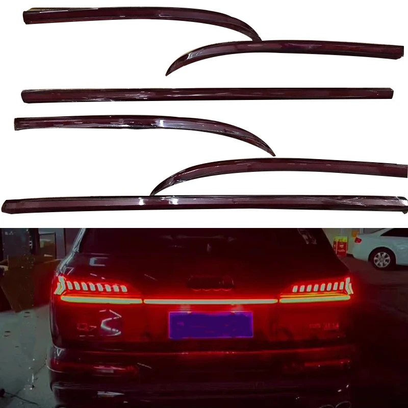 

For audi New Q7 2021+ Led Through tail light width light Through trunk rear lamp LED turn signal Light car accessories
