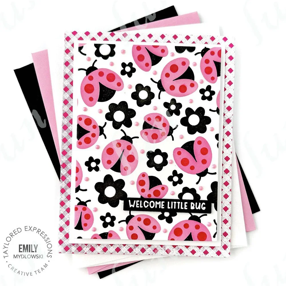 Маленькие металлические штампы с насечками трафареты для 2024 года новый стиль