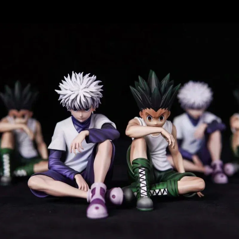 Фото [В НАЛИЧИИ] Hunter×Hunter Gon Killua Аниме Фигурка Лапша Стопор Модель Украшения GON·FREECSS Killua Zoldyck Фигурка Игрушка на заказ №2