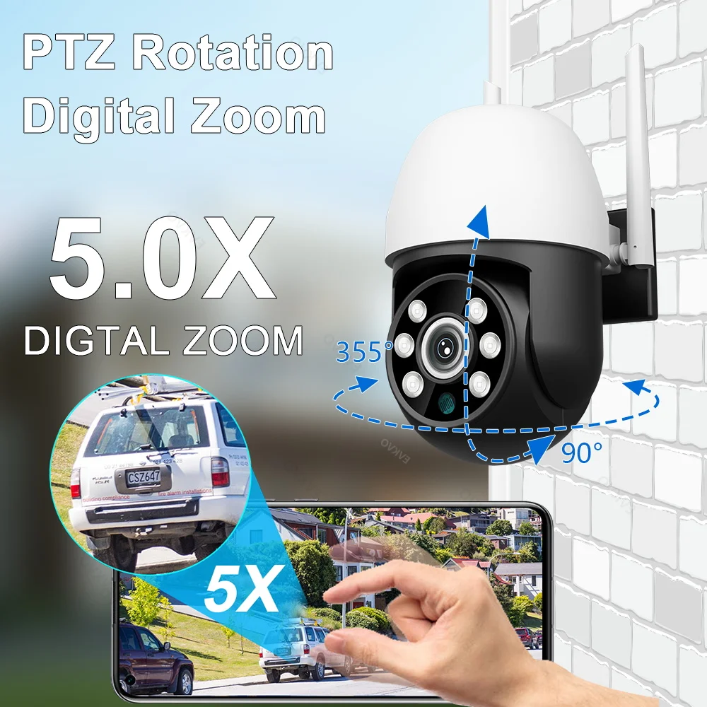 Фото IP-камера Mccpuo 3 Мп с поддержкой Wi-Fi и PTZ №3