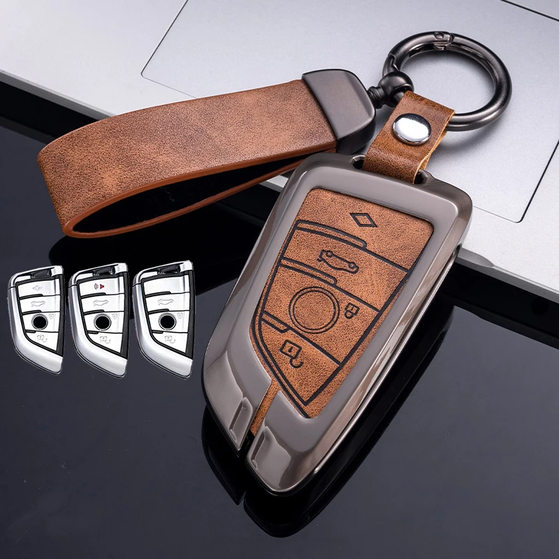 

Zinc Alloy Car Key Case Cover Fob Shell for BMW X1 X3 X4 X5 F15 X6 F16 G30 7 Series G11 F48 F39 520 525 G20 118i 218i 320i
