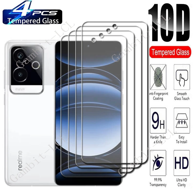 4 шт. для Realme GT6 (Китай) 6 78 дюйма защитное закаленное стекло экрана RealmeGT6 GT Snapdragon 8 Gen