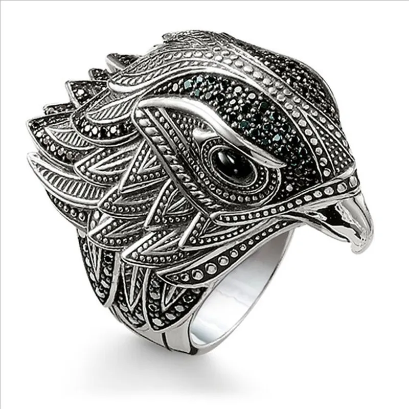 

Elegant 3D Three-dimensional Falcon Cocktail Ring for Men, Fashionable Gifts for Men and Women, European Eagle Casual Party Acce