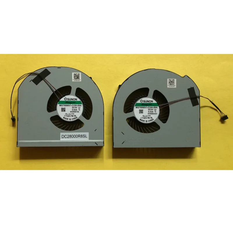 Охлаждающий вентилятор для процессора и графического Dell Precsion 7750 M7750 0R95XY 0VXTNG