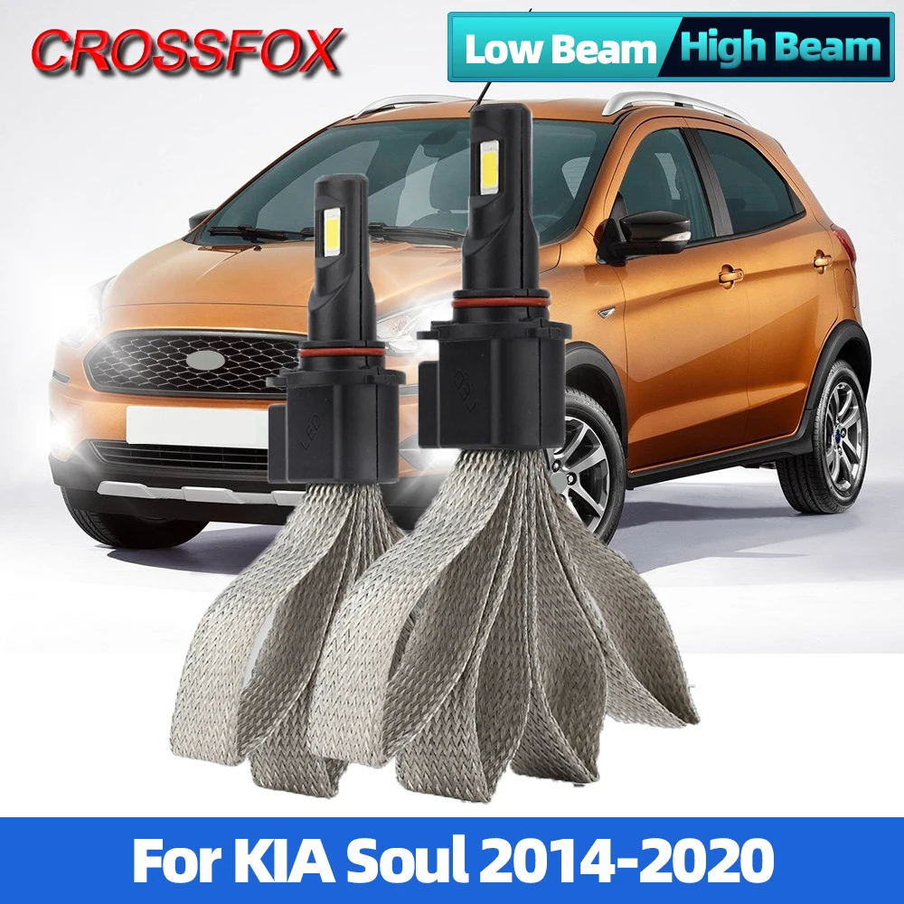 

H4 20000LM Canbus Led Headlights 120W CSP Chips 6000K Turbo Auto Lamps 12V For Ford KA 2014 2015 2016 2017 2018 2019 2020