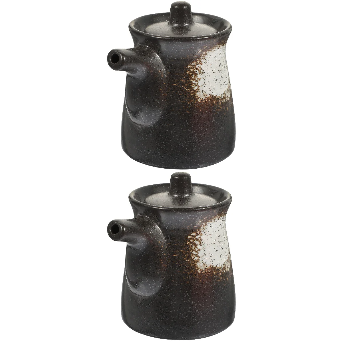 

Ceramic Oil Sauce Pot Holder Dispenser Seasoning Vinegar Container Soy Condiment Bottle Jar Kettle Kitchen Japanese Porcelain