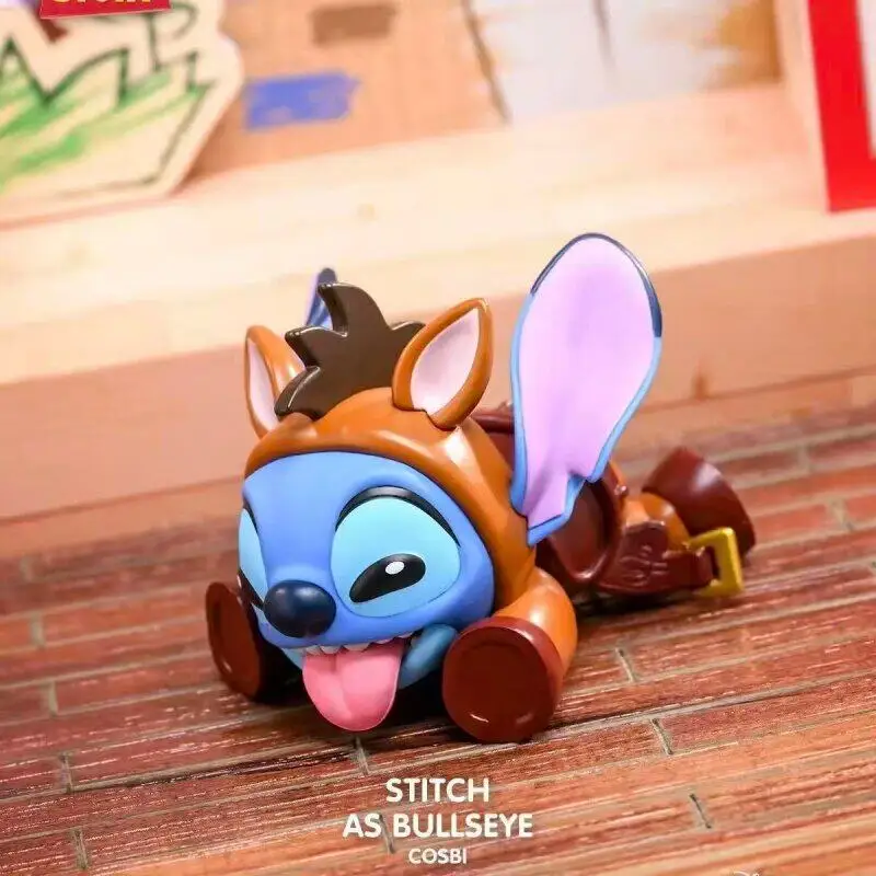 Фото Новая оригинальная коллекционная мини-фигурка Hot Toys Stitch Mania Series Blind Box из серии Toy Story 5: Стич Косби, загадочная коробка, настольное украшение-игрушка Косби №3