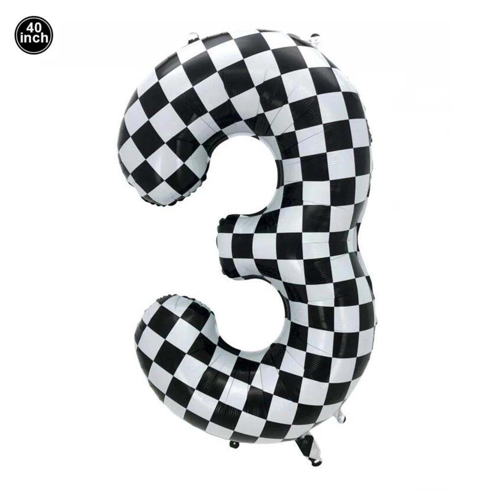 

Черно-белый клетчатый набор декора для детского праздника PartiesTour