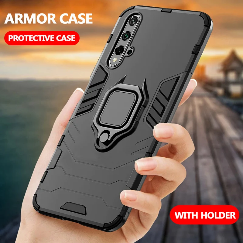 

Shockproof Armor Cover Case For Huawei Y6 Pro Y7 Prime Y9 2019 Magnetic Ring Holder Phone Case For Huawei Y5P Y6P Y7P Y8S Y9A
