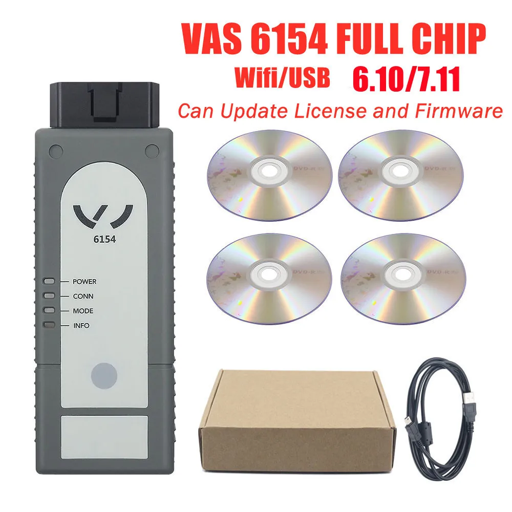 Wi-Fi VAS6154 ODIS прошивка версия 1.9 может быть обновлена для поддержки автомобильного диагностического тестера WIN10