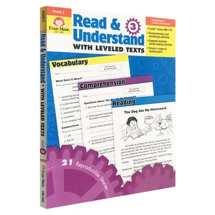 

Evan-Moor Read and Understand with Leveled Texts Grade 3 Evanmoor Children's Original English Assessment Book