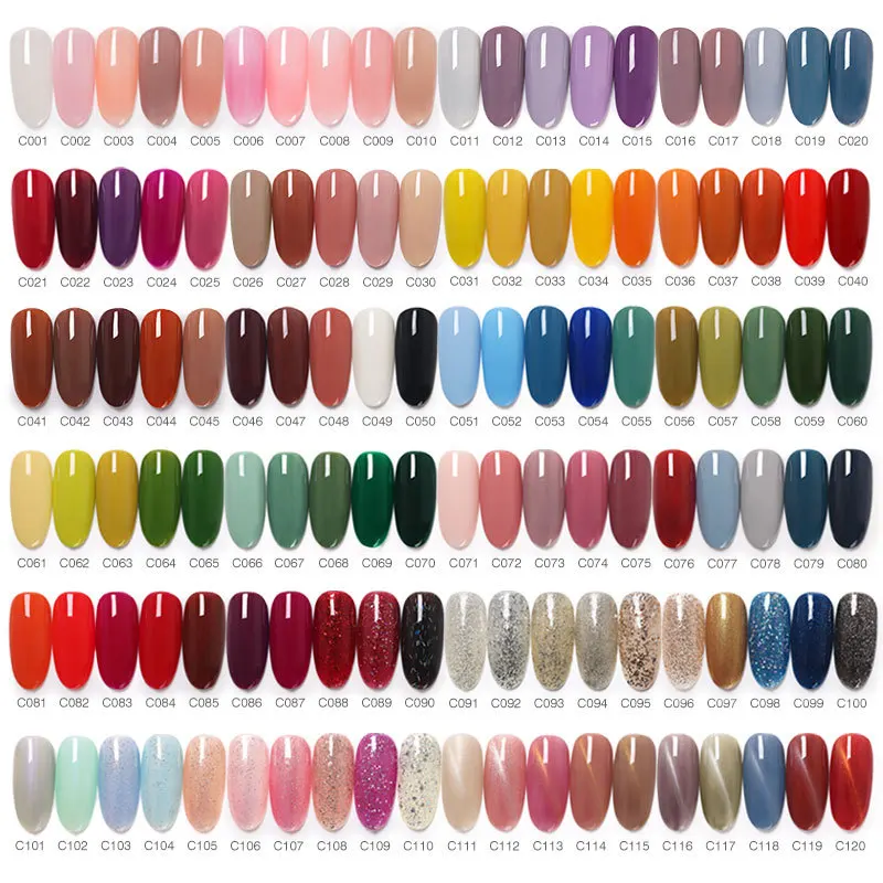 

120 Colors 8ML Nail Gel Polish Semi Permanent Soak Off UV Led Hybrid Varnish All For Manicure Professional Salon Nail Art Supply