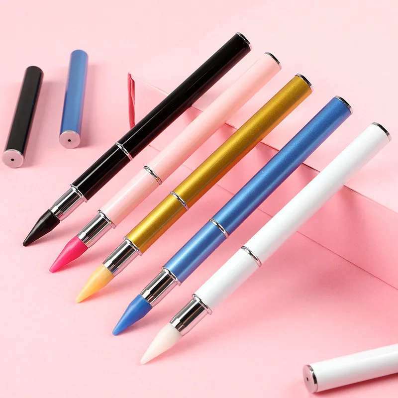 

1 шт. Высококачественная двухсторонняя ручка для дизайна ногтей блестящие аксессуары бусины восковой карандаш маникюрные инструменты